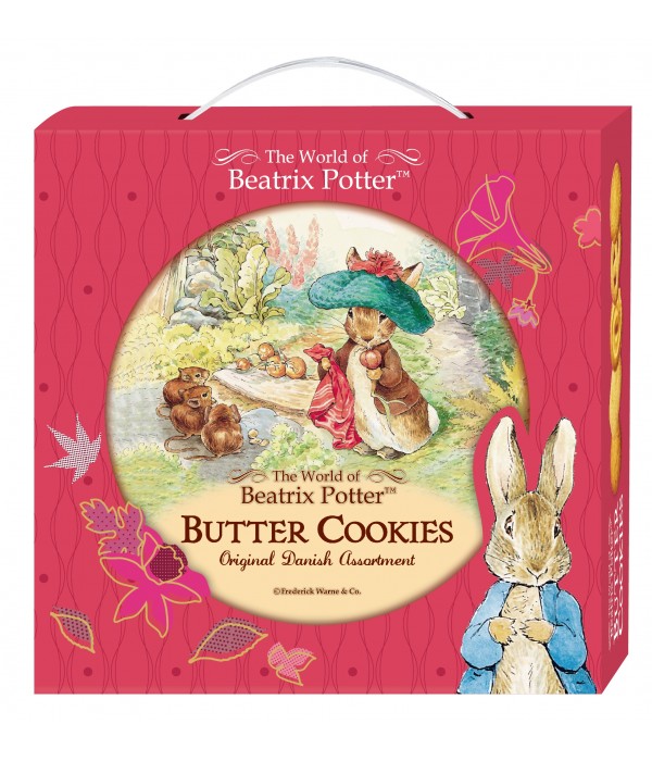 比得兔丹麥牛油曲奇餅(色禮盒版)(紅色戴帽子的班傑明)Peter Rabbit  Denmark Butter Cookies 26%(Gift Box)